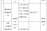螞蟻消金被罰140萬元：公司治理不完善、風(fēng)控獨(dú)立性不足、貸后管理不到位、委外催收管理不到位