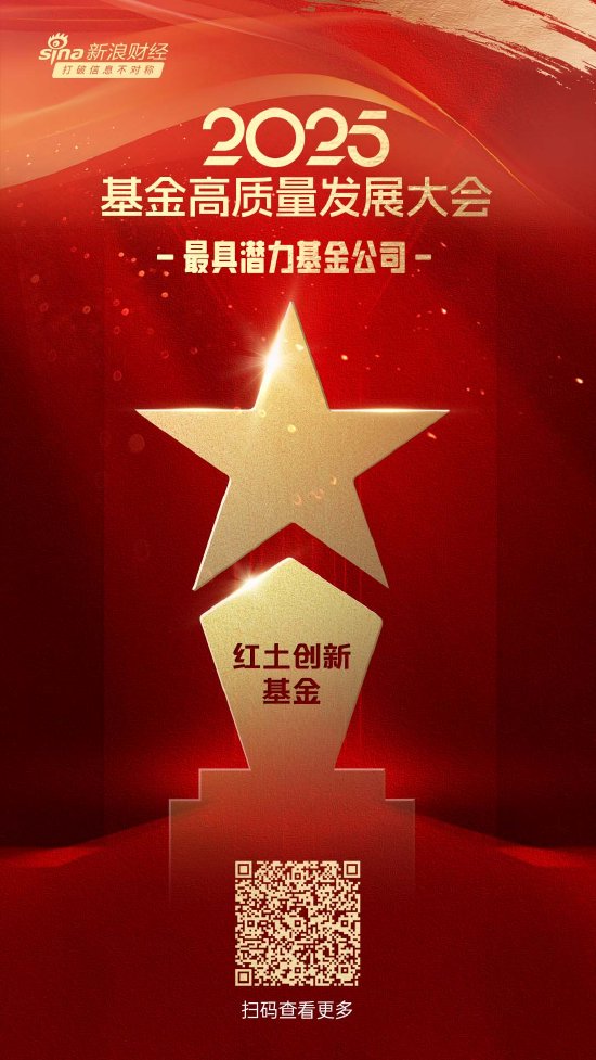 2025公募基金榮譽榜：紅土創(chuàng)新基金獲得最具潛力基金公司1項大獎