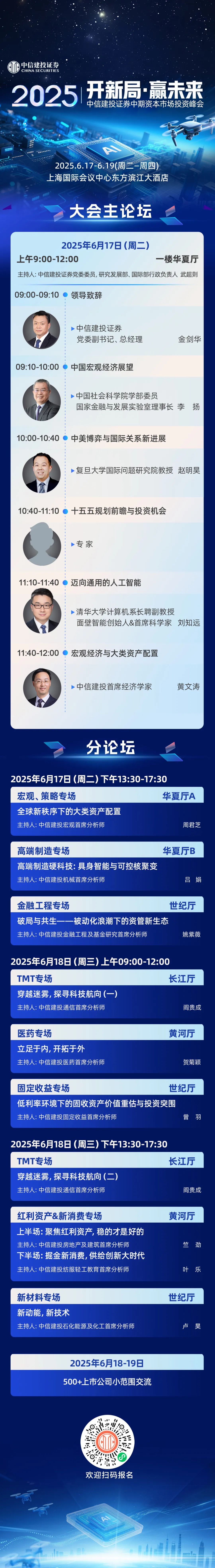 邀請函 | 中信建投證券2025年中期資本市場投資峰會