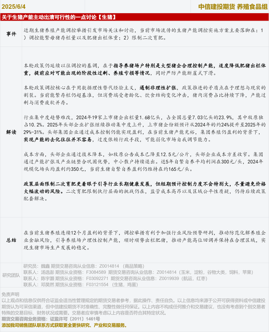【生豬點(diǎn)評(píng)】關(guān)于生豬產(chǎn)能主動(dòng)出清可行性的一點(diǎn)討論