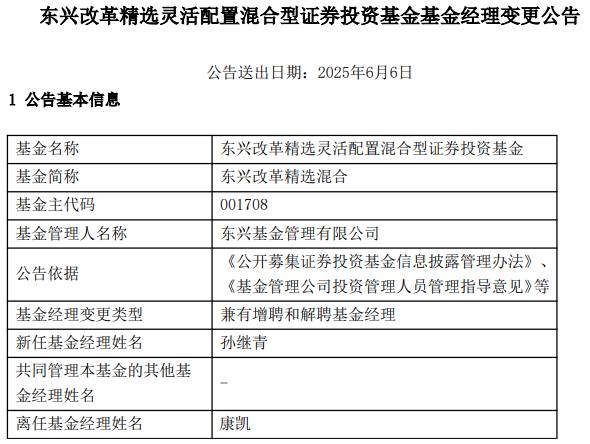 康凱1413%換手率后閃電離任！孫繼青“二進宮”揭秘東興基金戰(zhàn)略深意
